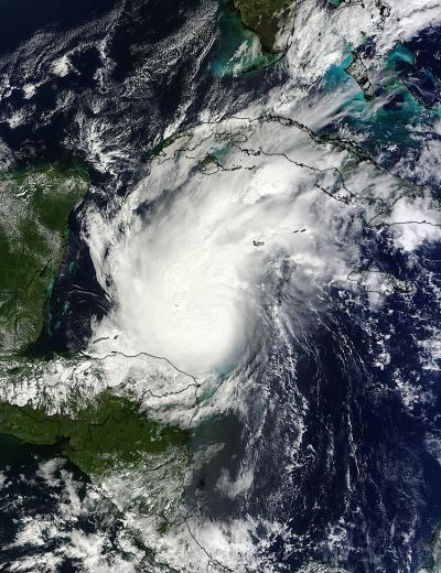 NASA satellite sees a more powerful Hurricane Rina, warnings up in Mexico