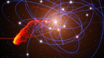 A black hole's dinner is fast approaching