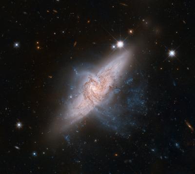 Chance alignment between galaxies mimics a cosmic collision