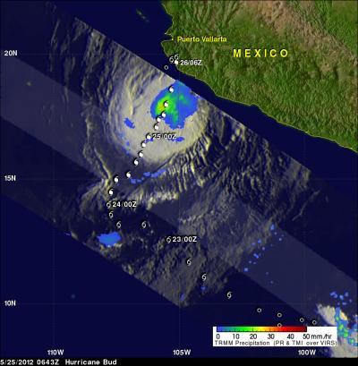 NASA sees Hurricane Bud threaten western Mexico's coast NASA sees Hurricane Bud threaten western Mexico's coast