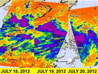 NASA satellite sees western north Pacific Tropical Cyclone strengthening NASA satellite sees western north Pacific Tropical Cyclone strengthening