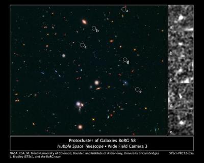 University of Colorado-led study pinpoints farthest developing galaxy cluster ever found University of Colorado-led study pinpoints farthest developing galaxy cluster ever found