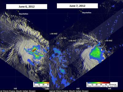 Tropical Depression Keuna's rainfall weakens Tropical Depression Keuna's rainfall weakens