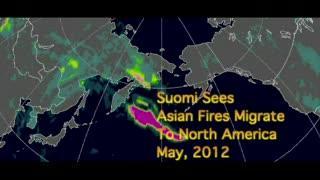 Satellite sees smoke from Siberian fires reach the US coast