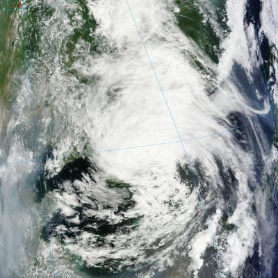 Tropical Depression Khanun blankets South Korea