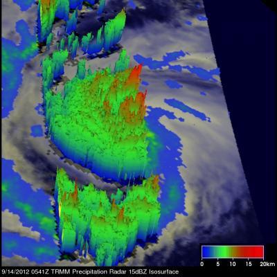 NASA examines very dangerous Super Typhoon Sanba NASA examines very dangerous Super Typhoon Sanba