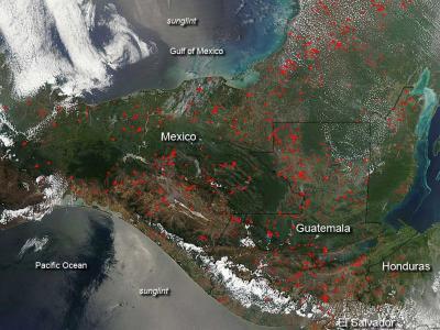 Fires in Central America Fires in Central America