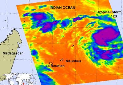 NASA sees Tropical Storm 12S - a possible threat to Madagascar NASA sees Tropical Storm 12S - a possible threat to Madagascar