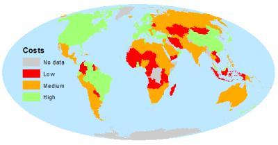 Low-cost countries are not the best conservation investment Low-cost countries are not the best conservation investment